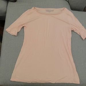 Pale pink cotton shirt sleeve shirt